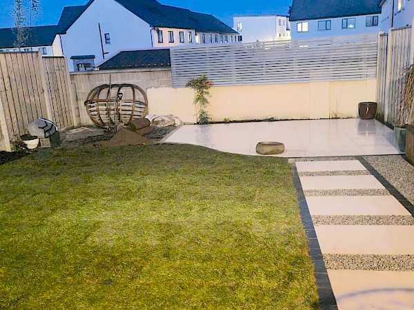 Porcelain patio paving - After